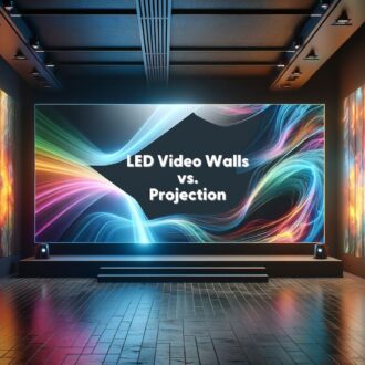 Choosing Between Projector-Screen Setups and LED Walls for Conferences and Events: Features and Benefits